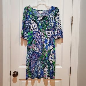 2 for 12$👈Beige by eci Colorful Dress, Size 4